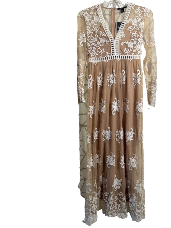 Forever 21 Dresses & Skirts - Forever 21 floral embroidered mesh maxi dress.